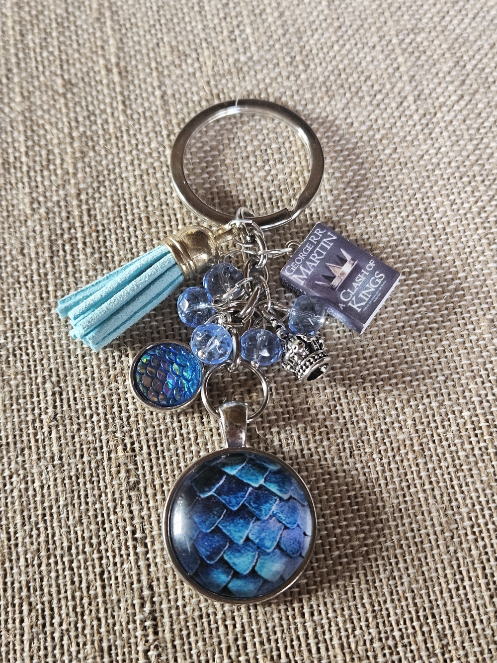 Game Of Thrones Inspired "Clash Of Kings" Keychain with Tassel